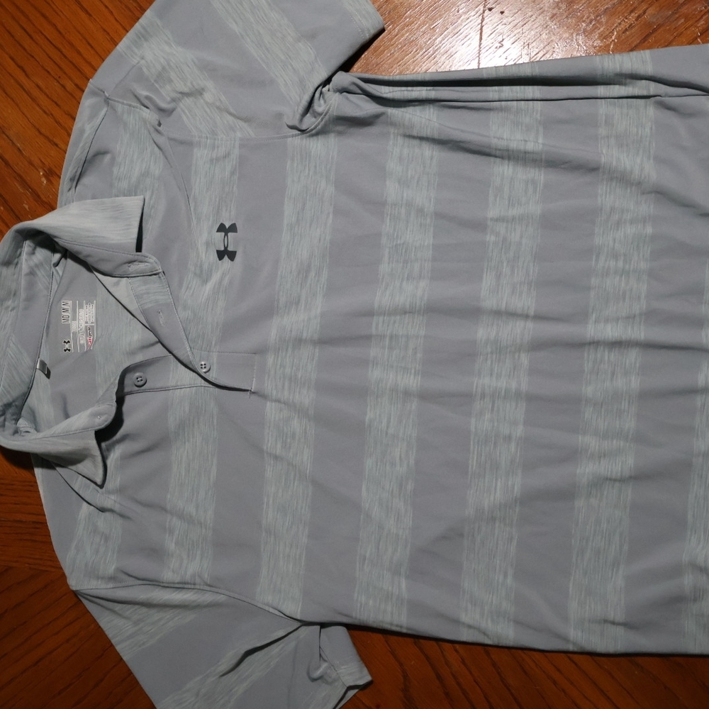 Under Armour Men's Light Gray Polo Shirt
